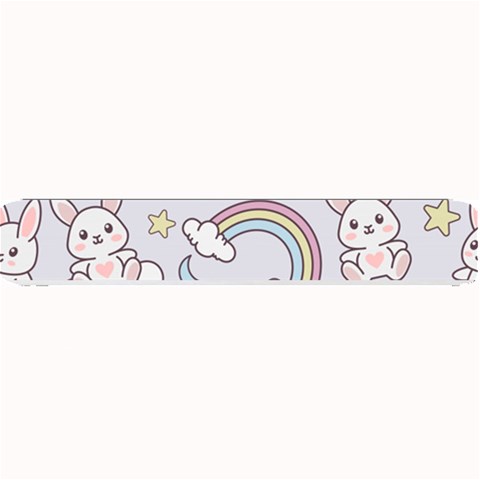 Seamless Pattern With Cute Rabbit Character Small Bar Mat from ArtsNow.com 24 x4  Bar Mat