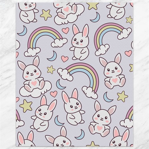 Seamless Pattern With Cute Rabbit Character Canvas 11  x 14  from ArtsNow.com 10.95 x13.48  Canvas - 1