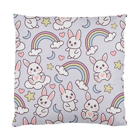 Seamless Pattern With Cute Rabbit Character Standard Cushion Case (Two Sides) from ArtsNow.com Front