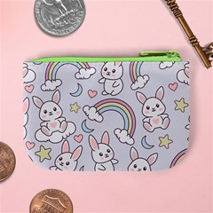 Seamless Pattern With Cute Rabbit Character Mini Coin Purse from ArtsNow.com Back