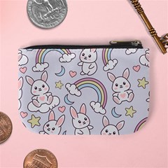 Seamless Pattern With Cute Rabbit Character Mini Coin Purse from ArtsNow.com Back