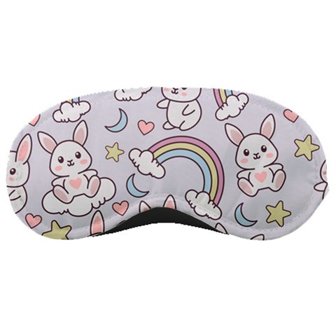 Seamless Pattern With Cute Rabbit Character Sleep Mask from ArtsNow.com Front