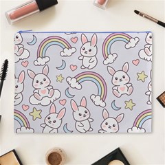 Seamless Pattern With Cute Rabbit Character Cosmetic Bag (XL) from ArtsNow.com Front