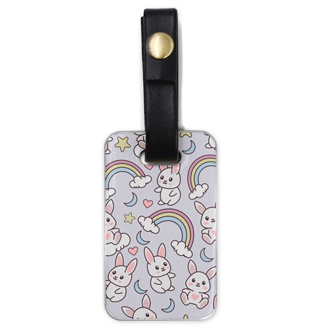 Seamless Pattern With Cute Rabbit Character Luggage Tag (one side) from ArtsNow.com Front