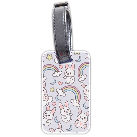 Seamless Pattern With Cute Rabbit Character Luggage Tag (two sides) from ArtsNow.com Front