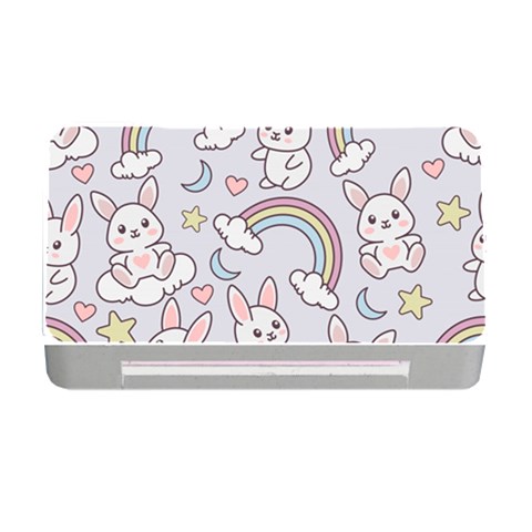 Seamless Pattern With Cute Rabbit Character Memory Card Reader with CF from ArtsNow.com Front