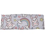 Seamless Pattern With Cute Rabbit Character Body Pillow Case (Dakimakura)