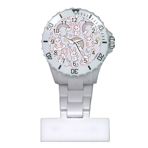Seamless Pattern With Cute Rabbit Character Plastic Nurses Watch from ArtsNow.com Front