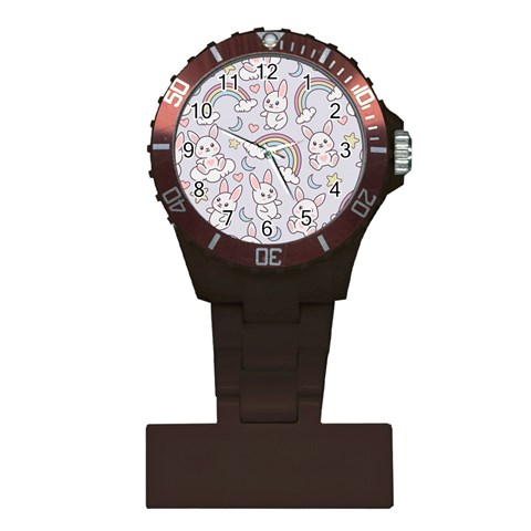 Seamless Pattern With Cute Rabbit Character Plastic Nurses Watch from ArtsNow.com Front