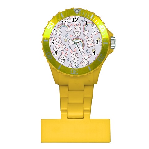 Seamless Pattern With Cute Rabbit Character Plastic Nurses Watch from ArtsNow.com Front