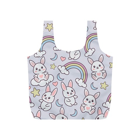 Seamless Pattern With Cute Rabbit Character Full Print Recycle Bag (S) from ArtsNow.com Front