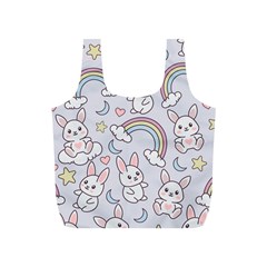 Seamless Pattern With Cute Rabbit Character Full Print Recycle Bag (S) from ArtsNow.com Back