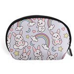 Seamless Pattern With Cute Rabbit Character Accessory Pouch (Large)