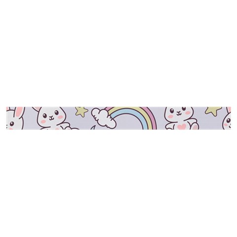 Seamless Pattern With Cute Rabbit Character Zipper Grocery Tote Bag from ArtsNow.com Strap