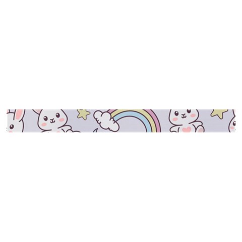 Seamless Pattern With Cute Rabbit Character Zipper Mini Tote Bag from ArtsNow.com Strap