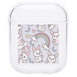 Seamless Pattern With Cute Rabbit Character Hard PC AirPods 1/2 Case