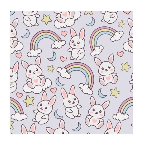 Seamless Pattern With Cute Rabbit Character Duvet Cover (Queen Size) from ArtsNow.com Front