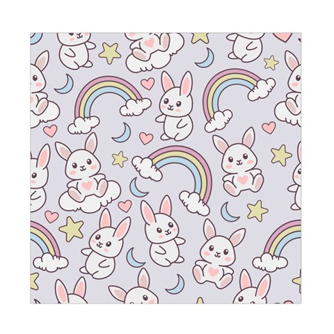 Seamless Pattern With Cute Rabbit Character Duvet Cover Double Side (Full/ Double Size) from ArtsNow.com Back