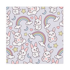 Seamless Pattern With Cute Rabbit Character Duvet Cover Double Side (Full/ Double Size) from ArtsNow.com Back