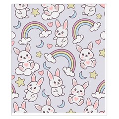 Seamless Pattern With Cute Rabbit Character Duvet Cover Double Side (California King Size) from ArtsNow.com Front