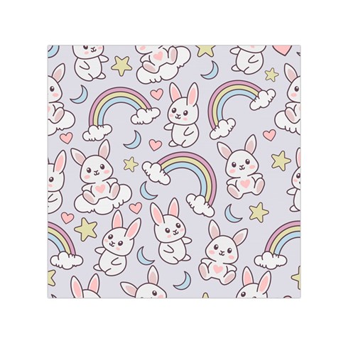 Seamless Pattern With Cute Rabbit Character Square Satin Scarf (30  x 30 ) from ArtsNow.com Front