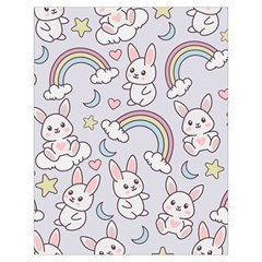 Seamless Pattern With Cute Rabbit Character Toiletries Pouch from ArtsNow.com Back