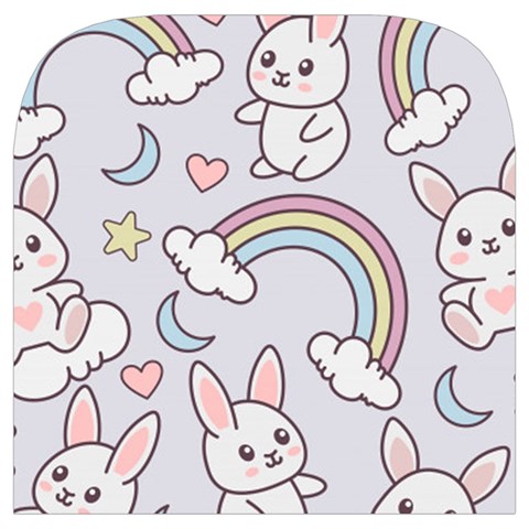 Seamless Pattern With Cute Rabbit Character Toiletries Pouch from ArtsNow.com Cover