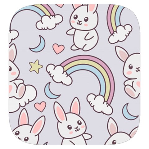 Seamless Pattern With Cute Rabbit Character Toiletries Pouch from ArtsNow.com Side Left