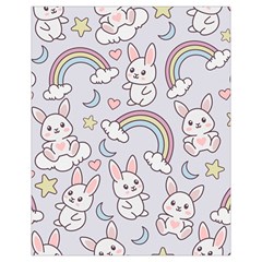 Seamless Pattern With Cute Rabbit Character Drawstring Pouch (XL) from ArtsNow.com Back