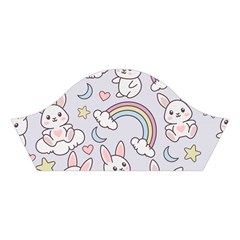 Seamless Pattern With Cute Rabbit Character Cotton Crop Top from ArtsNow.com Right Sleeve
