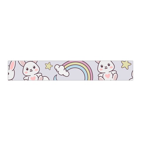 Seamless Pattern With Cute Rabbit Character Midi Wrap Pencil Skirt from ArtsNow.com Waistband