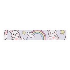 Seamless Pattern With Cute Rabbit Character Midi Wrap Pencil Skirt from ArtsNow.com Waistband