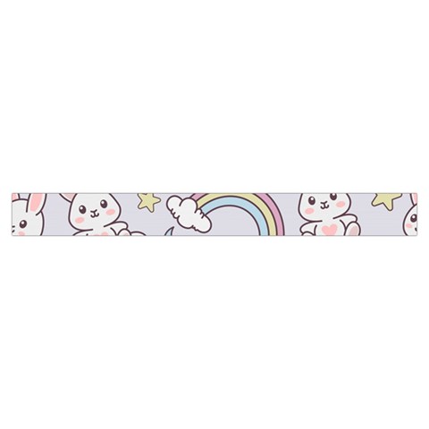 Seamless Pattern With Cute Rabbit Character Zipper Medium Tote Bag from ArtsNow.com Strap