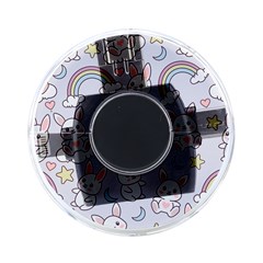 Seamless Pattern With Cute Rabbit Character On Front
