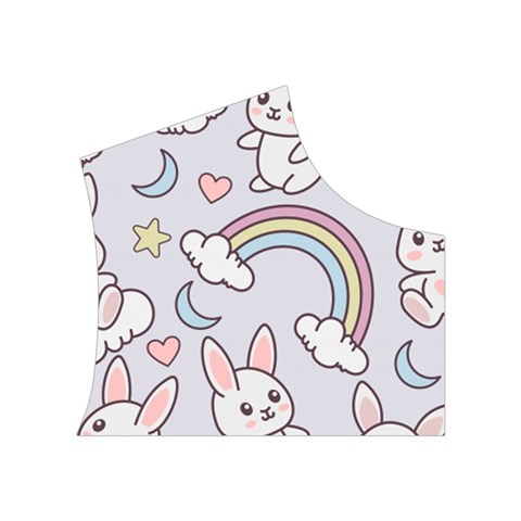 Seamless Pattern With Cute Rabbit Character Women s Button Up Vest from ArtsNow.com Top Right