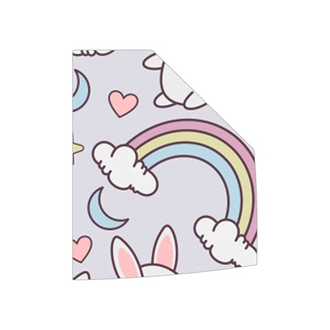 Seamless Pattern With Cute Rabbit Character Women s Button Up Vest from ArtsNow.com Left Pocket