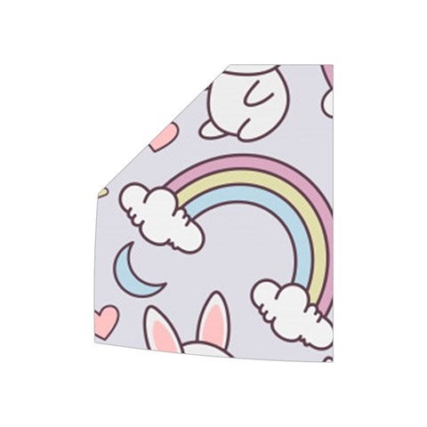 Seamless Pattern With Cute Rabbit Character Women s Button Up Vest from ArtsNow.com Right Pocket