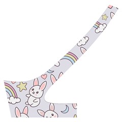 Seamless Pattern With Cute Rabbit Character Cross Back Hipster Bikini Set from ArtsNow.com Back Left