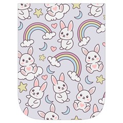 Seamless Pattern With Cute Rabbit Character Waist Pouch (Small) from ArtsNow.com Front Pocket