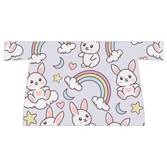 Seamless Pattern With Cute Rabbit Character Wristlet Pouch Bag (Small) from ArtsNow.com Back