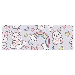 Seamless Pattern With Cute Rabbit Character Wristlet Pouch Bag (Small) from ArtsNow.com Bottom