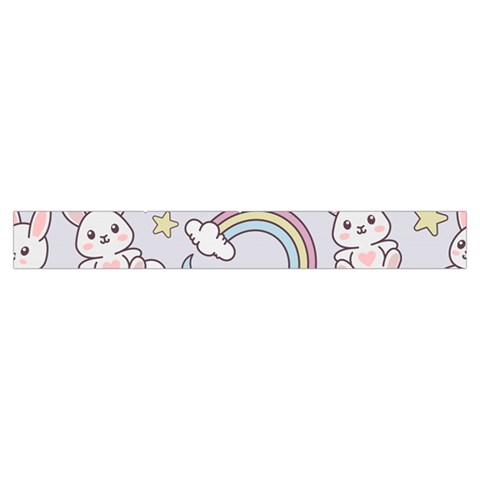 Seamless Pattern With Cute Rabbit Character Make Up Case (Small) from ArtsNow.com Zipper Tape Front