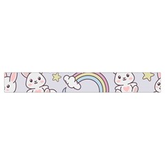 Seamless Pattern With Cute Rabbit Character Make Up Case (Small) from ArtsNow.com Zipper Tape Front