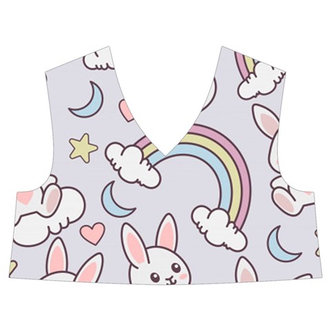 Seamless Pattern With Cute Rabbit Character Kids  Midi Sailor Dress from ArtsNow.com Front Top
