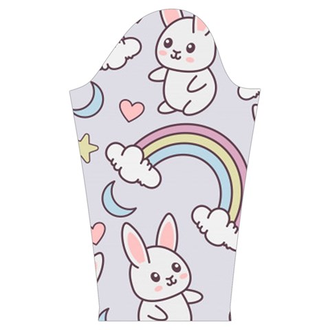Seamless Pattern With Cute Rabbit Character Kids  Midi Sailor Dress from ArtsNow.com Sleeve Right