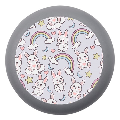 Seamless Pattern With Cute Rabbit Character Dento Box with Mirror from ArtsNow.com Front