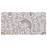 Seamless Pattern With Cute Rabbit Character Banner and Sign 4  x 2 