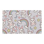 Seamless Pattern With Cute Rabbit Character Banner and Sign 5  x 3 