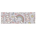 Seamless Pattern With Cute Rabbit Character Banner and Sign 6  x 2 