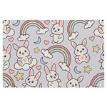 Seamless Pattern With Cute Rabbit Character Banner and Sign 6  x 4 